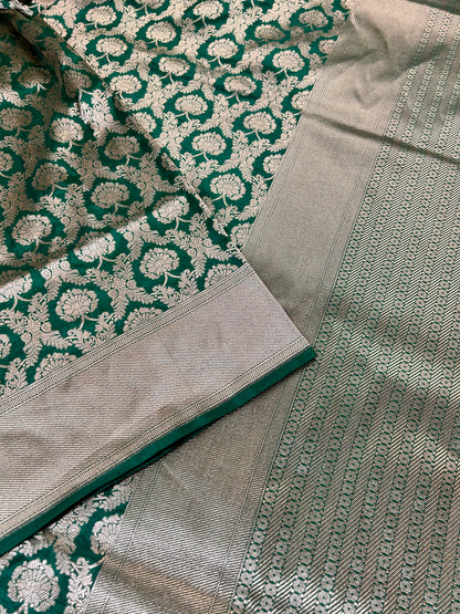 Nita Ambani Handwoven Banarasi Jaal Silk Saree