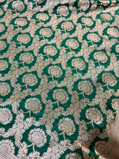 Nita Ambani Handwoven Banarasi Jaal Silk Saree