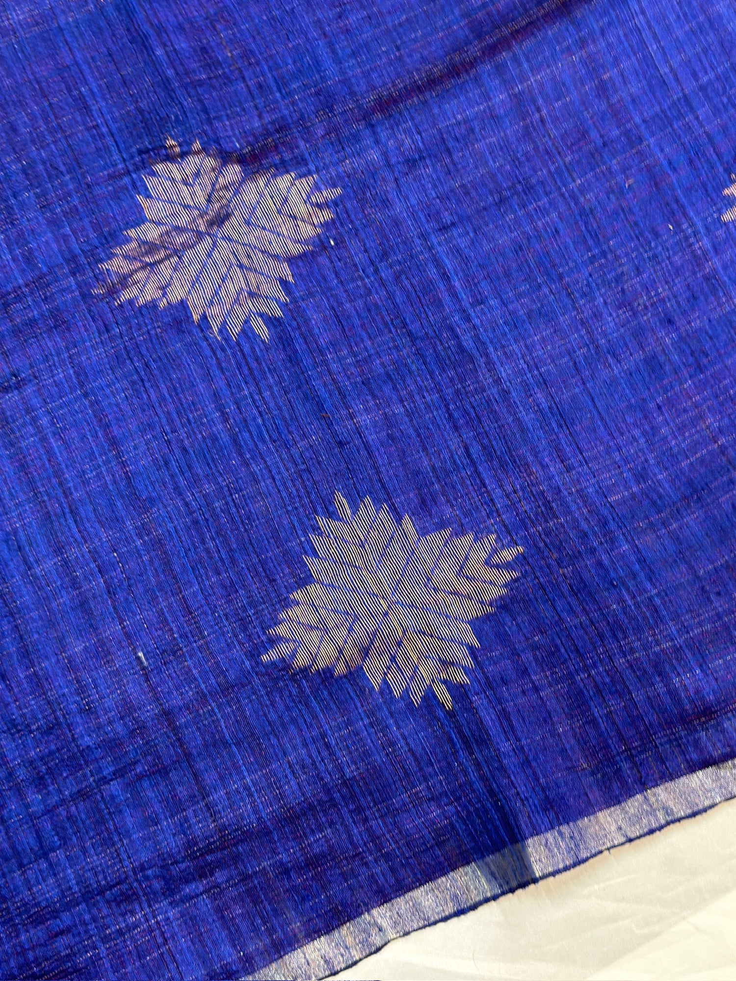 VIRASAT 352: Glitaray Royal Blue Pure Matka Silk Saree | Silk Mark Certified