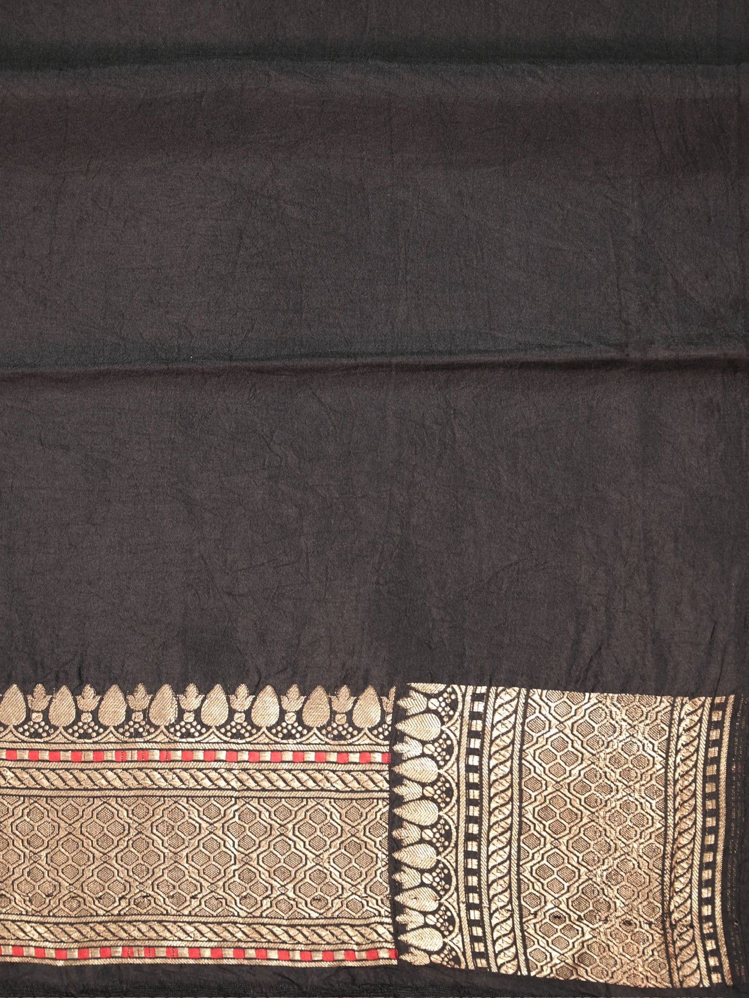 Founder Choice 060B: Black Pure Handloom Kadwa Silk Meenakari Parrot Saree &amp; Silk Mark