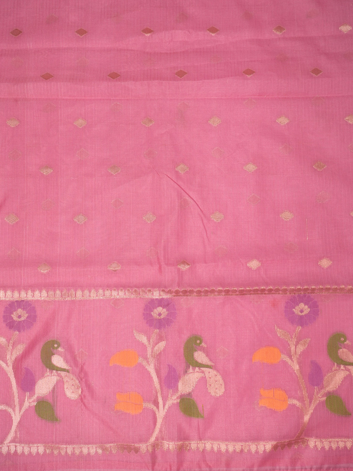 MANSI 181: Bright Green &amp; Pastel Pink Kota Silk Suit Set with Elegant Woven Dupatta
