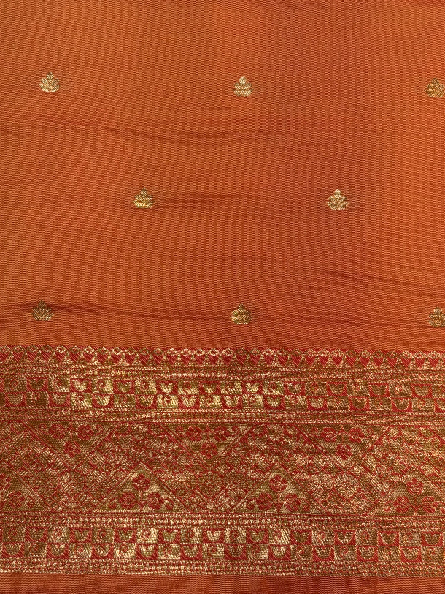 UTSAV BANARAS 449: Sunshine Yellow Banarasi Silk Saree with Rich Gold Zari Heritage Border