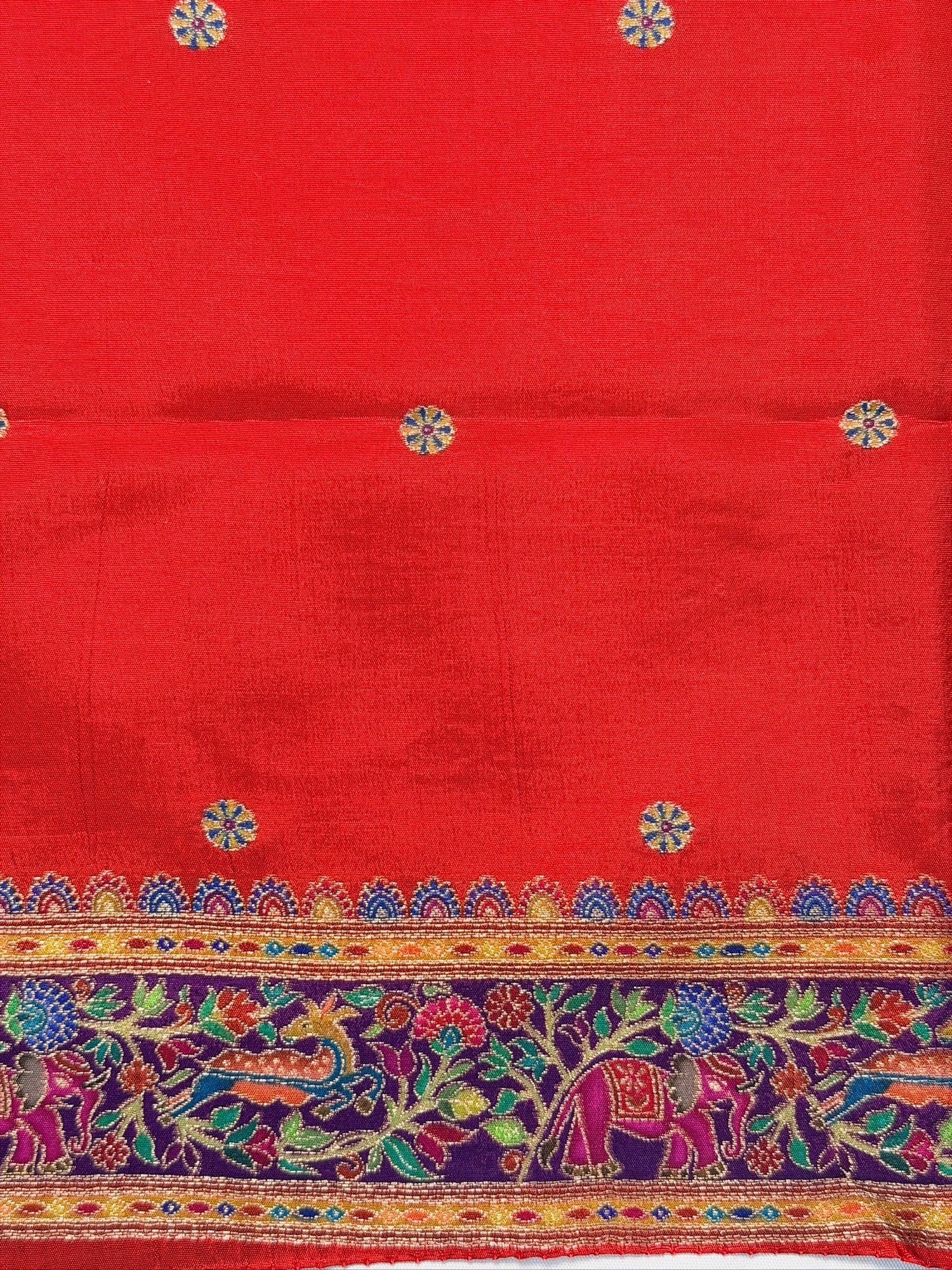 UTSAV BANARAS 479G: Jade Black Butter Silk Saree with Kalamkari Position Print &amp; Contrast Blouse