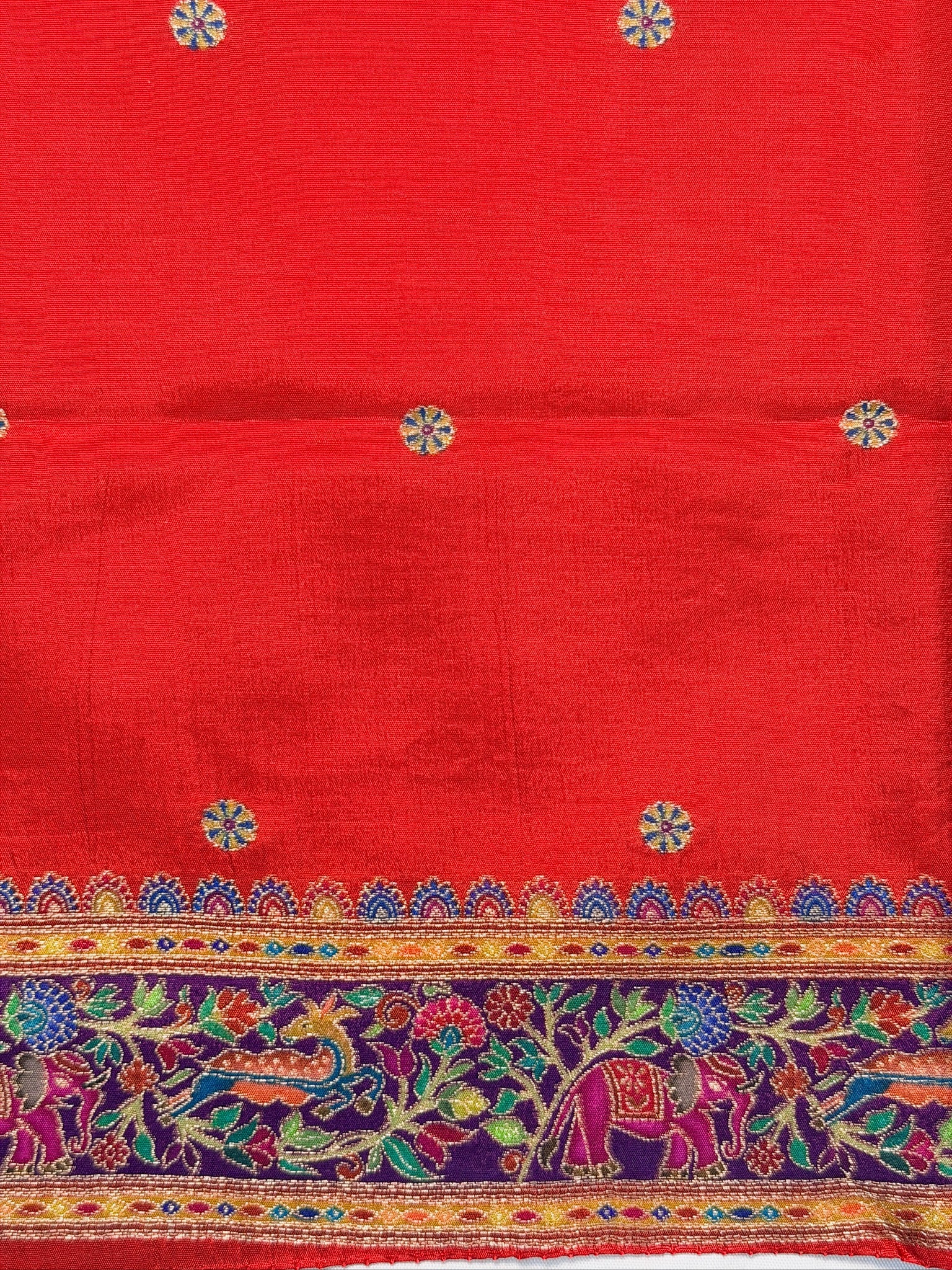 UTSAV BANARAS 479G: Jade Black Butter Silk Saree with Kalamkari Position Print &amp; Contrast Blouse