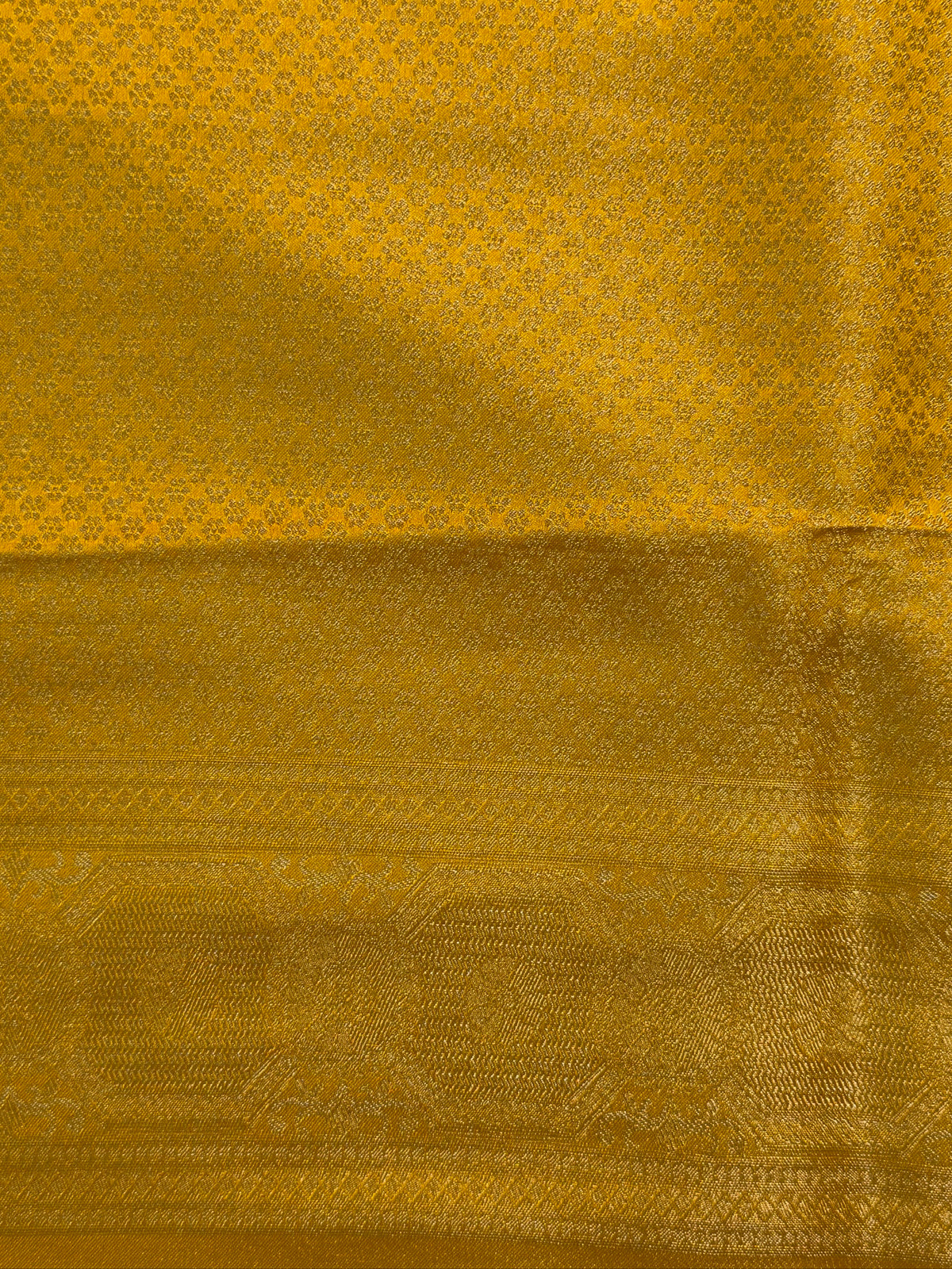 UTSAV BANARAS 442: Mashru Silk Banarasi Saree – Mustard Gold with Elegant Self Weaving
