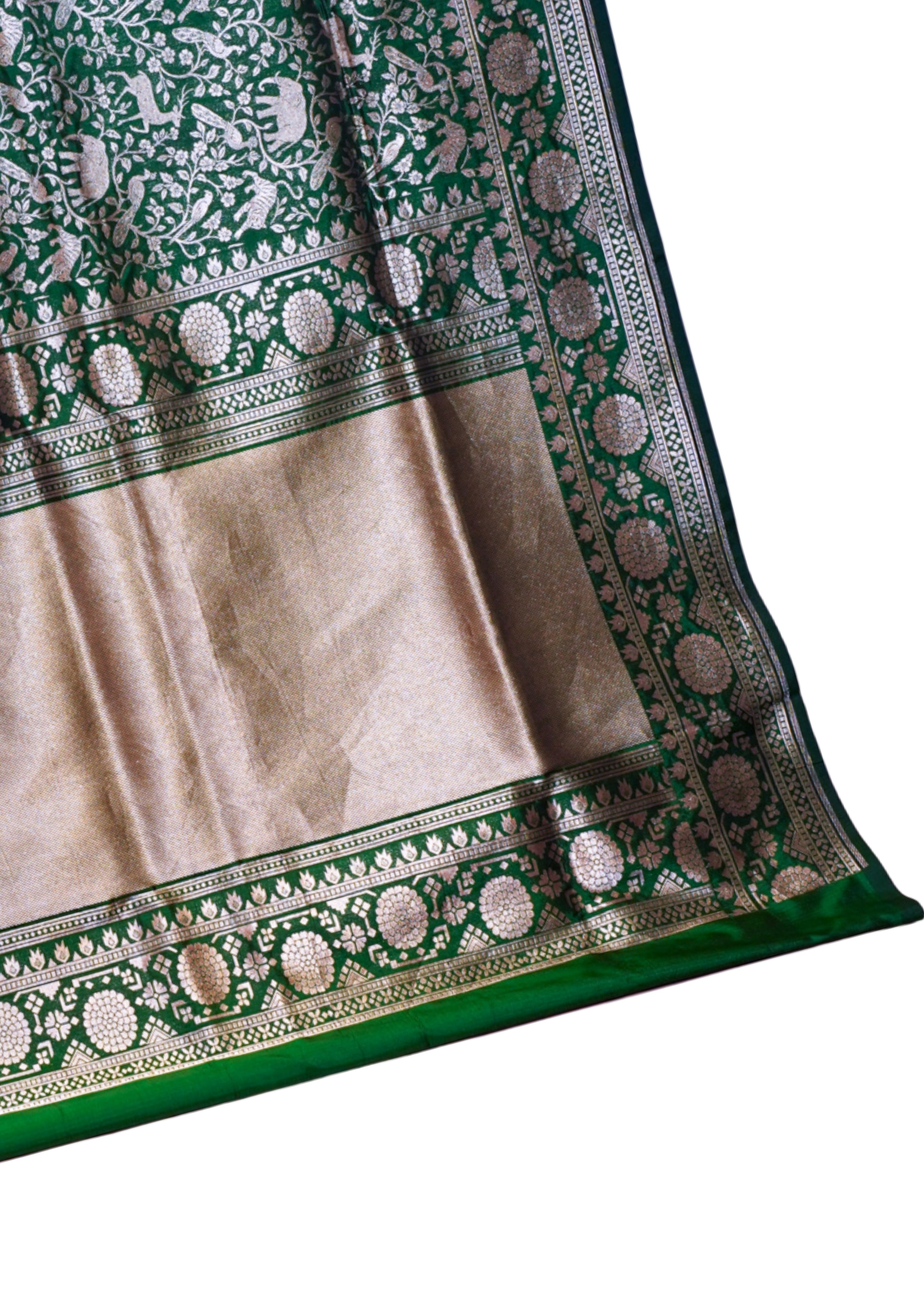 "VIRASAT 265" Banarasi Pure Brocade Zari Shikargah Silk Saree