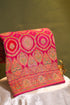 Peachy Pink Khaddi Banarasi Brocade Silk Saree with Meenakari Chakra & Kalga Motifs