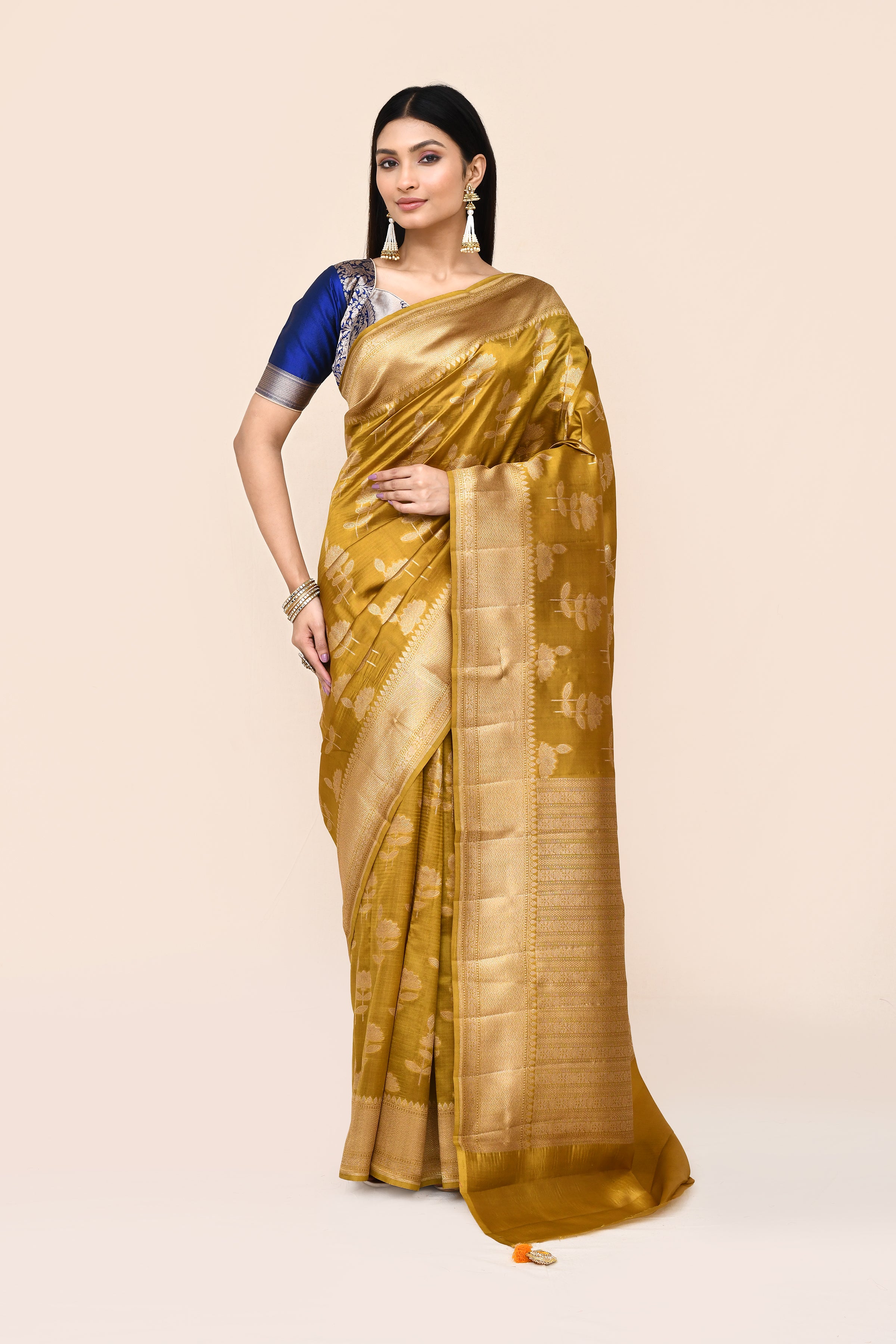 Pure Handloom Banarasi Dupion Silk Saree