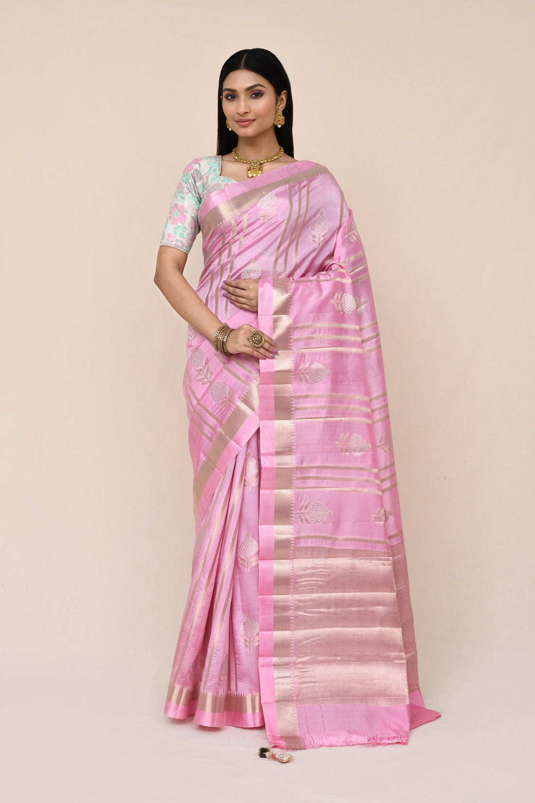 Pure Silk Saree With Zari Work