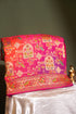 Rani Georgette Silk Saree with Multicolor Meenakari Weave
