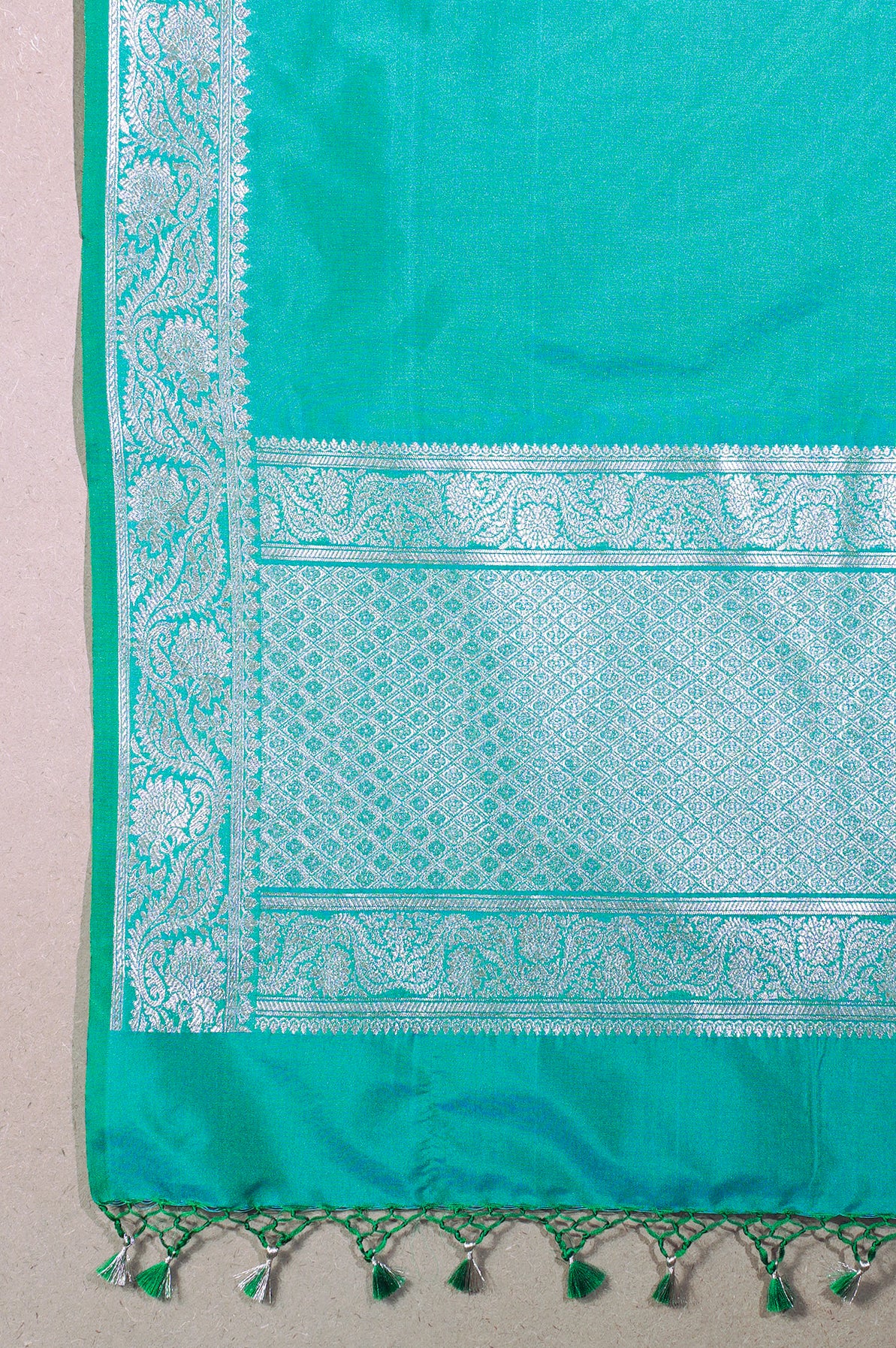 "MCD 004" Banarasi Rama Designer Vegan Silk Dupatta