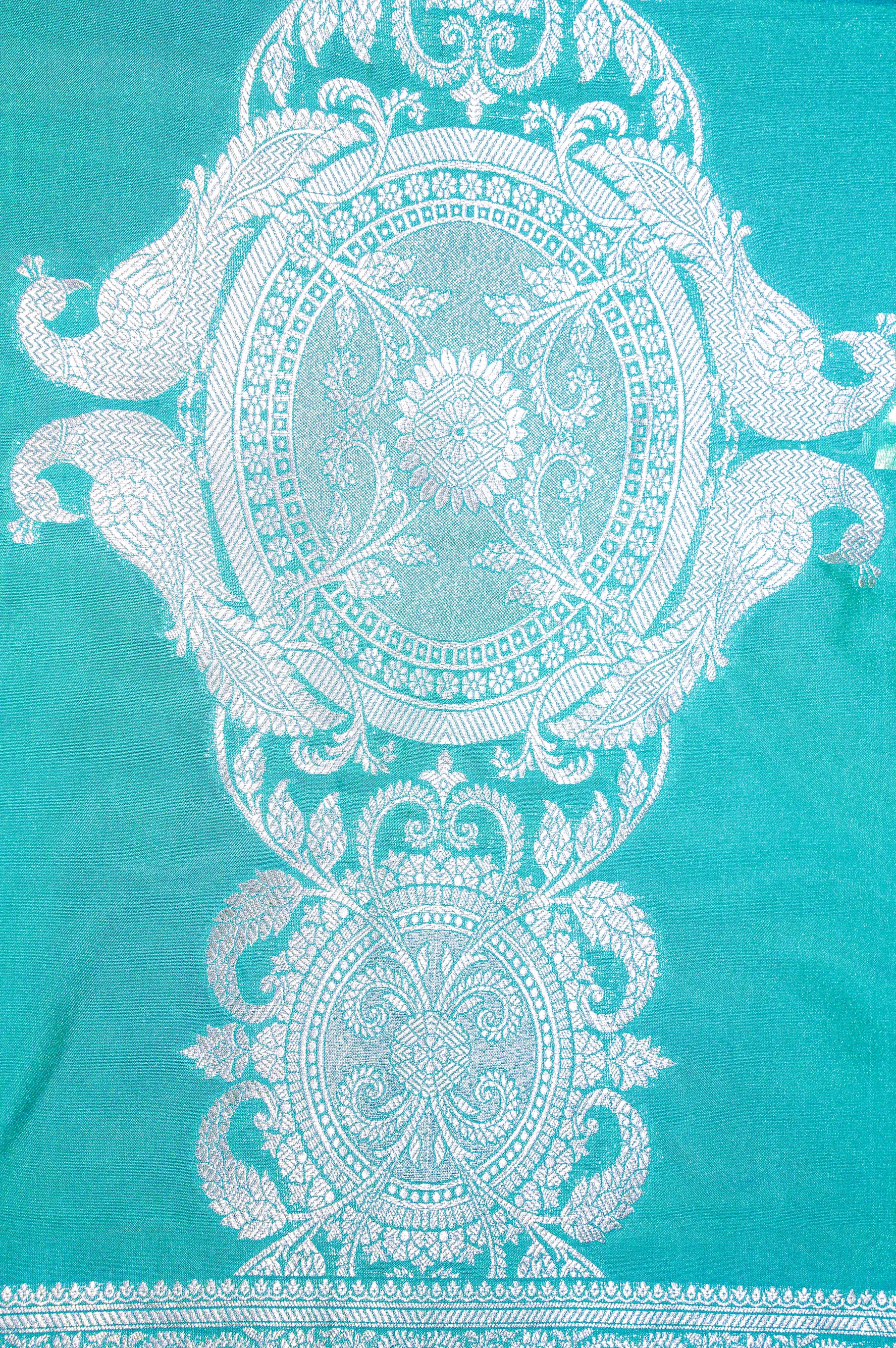 "MCD 004" Banarasi Rama Designer Vegan Silk Dupatta