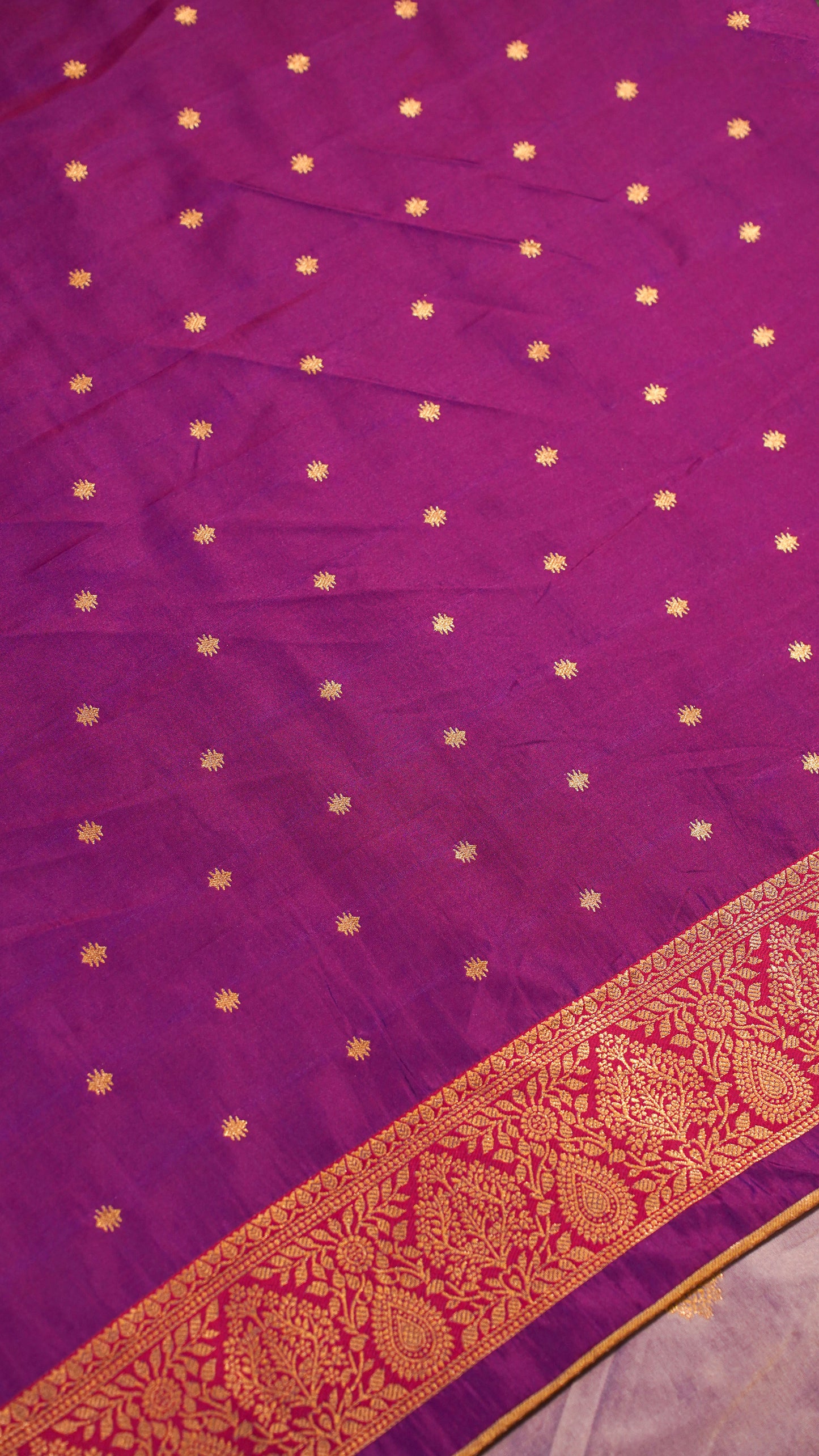 "UTSAV BANARAS 156" Banarasi Pastel Lavender Katan Silk Saree