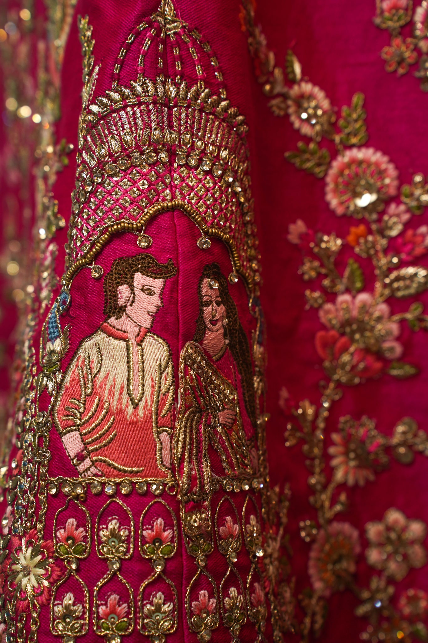 "MANSI 035" Banarasi Munga Silk Lehenga With Cutwork Border &amp; AD Work – Bridal Royalty