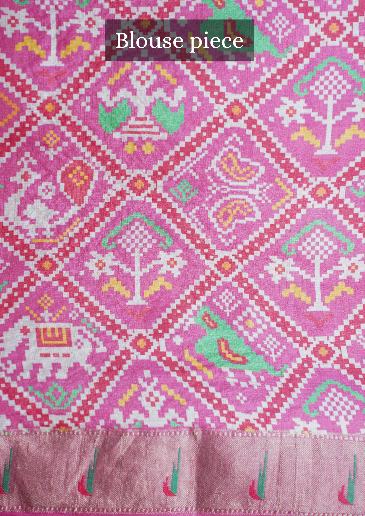 "Founder Choice 023" Banarasi Radiant Rani Pink Paithani Pure Silk Saree With Bandhani Design