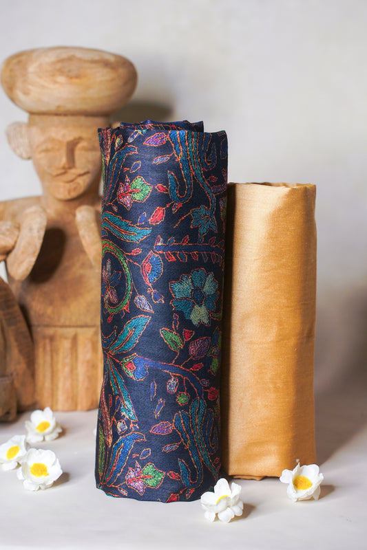 "MJ-02" Banarasi Pure Cotton Silk Kurta-Pyjama Cloth Set