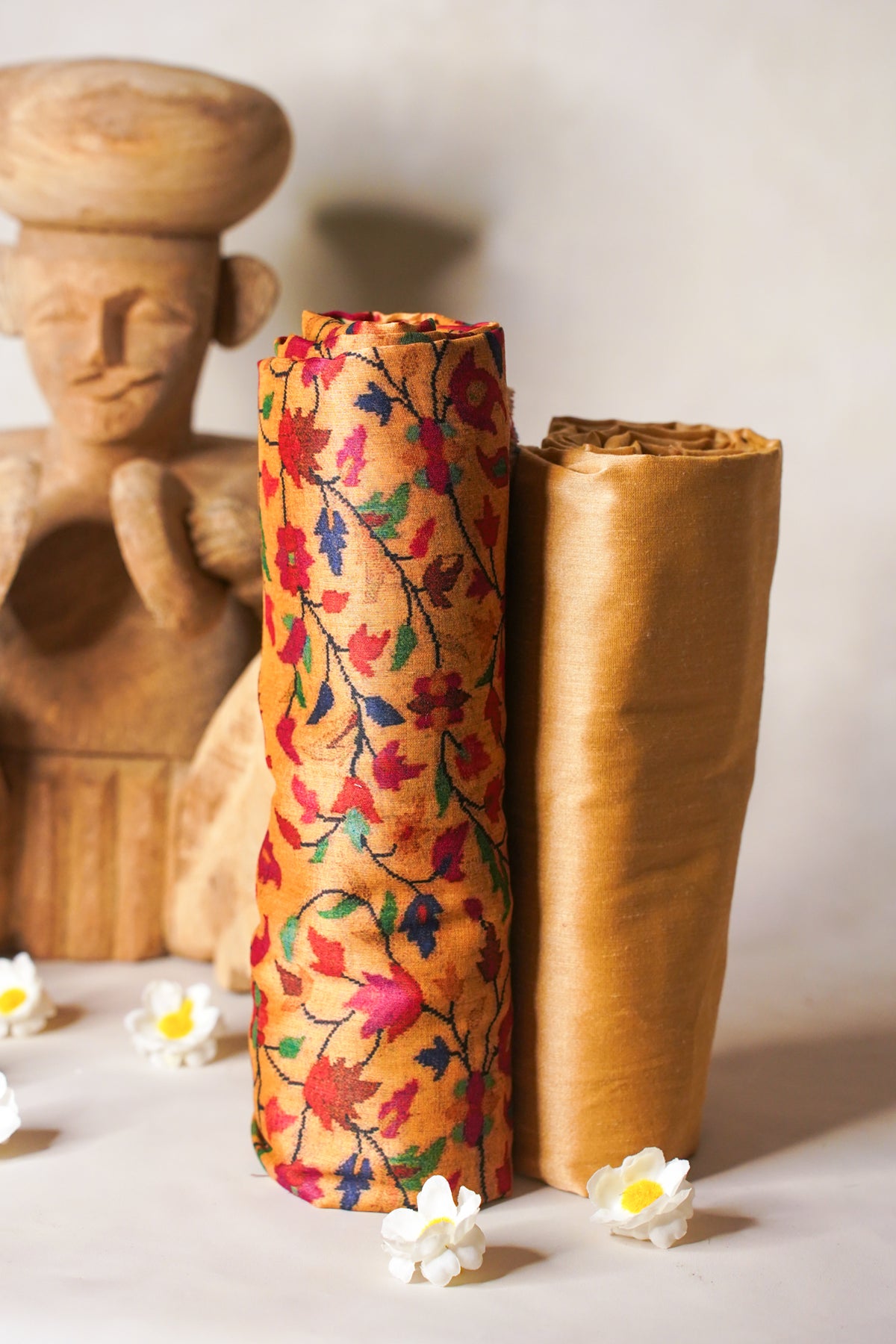 "MJ-04" Banarasi Pure Cotton Silk Kurta-Pyjama Cloth Set