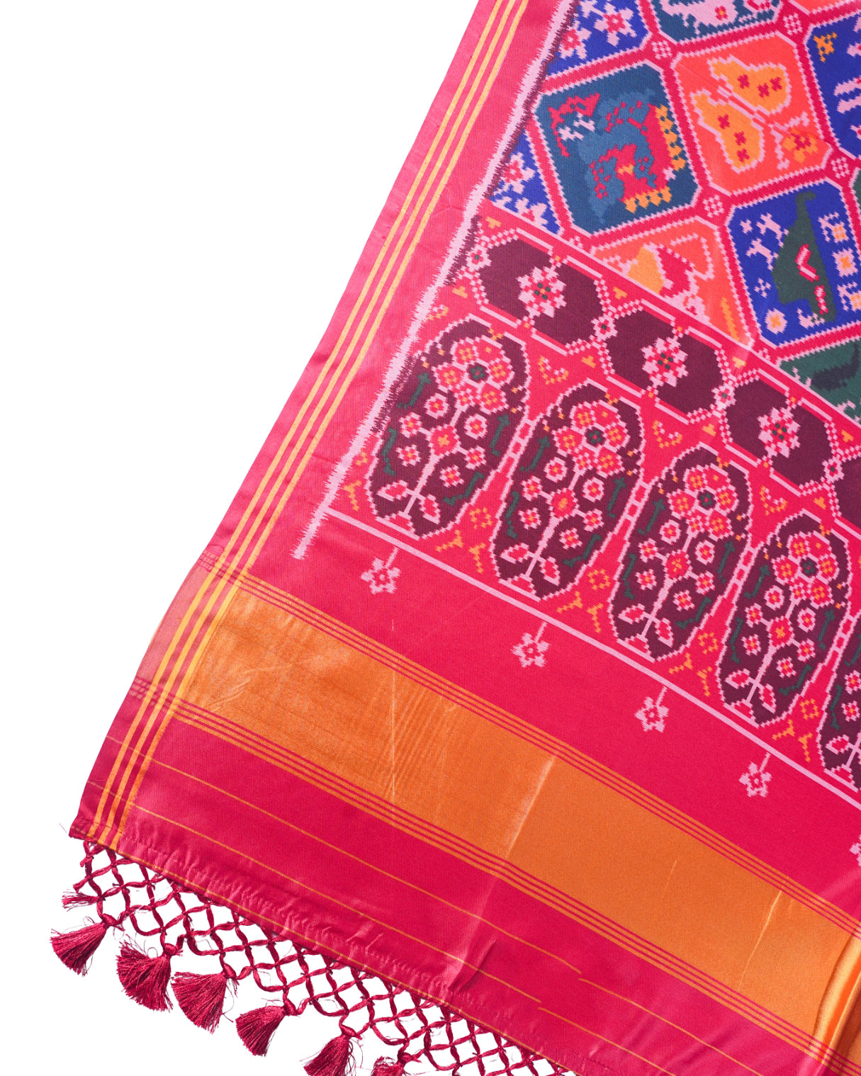 "UTSAV BANARAS 219" Banarasi Multi Color Patola Silk Saree