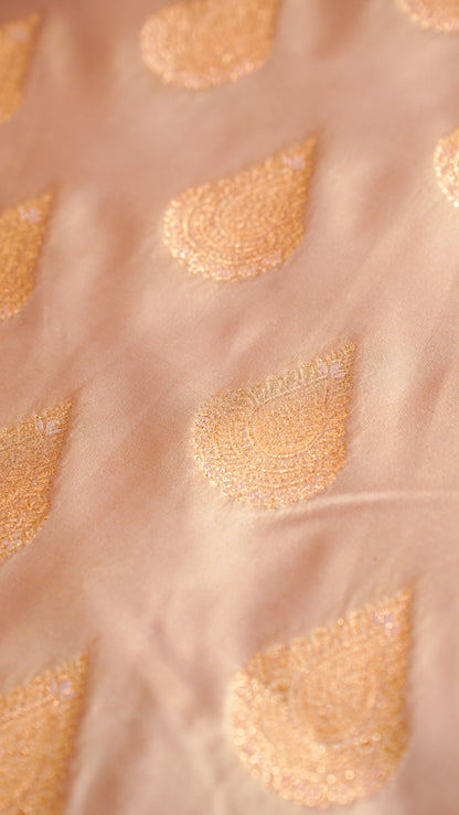 "UTSAV BANARAS 133" Banarasi Pastel Pink Mashru Silk Saree