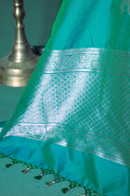"MCD 004" Banarasi Rama Designer Vegan Silk Dupatta