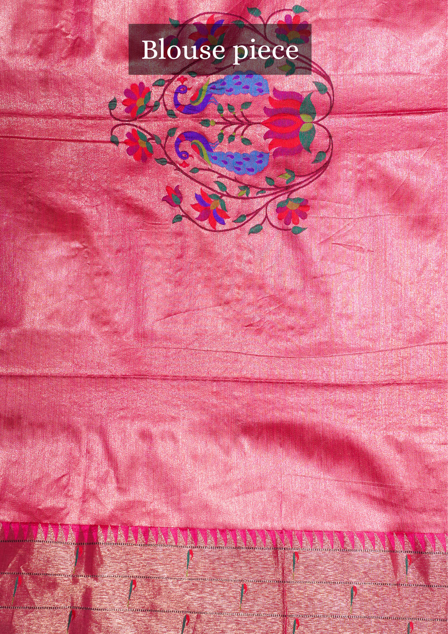 UTSAV BANARAS 295: Banarasi Hot Pink Peacock Paithani Saree Royal Grace Woven in Tradition