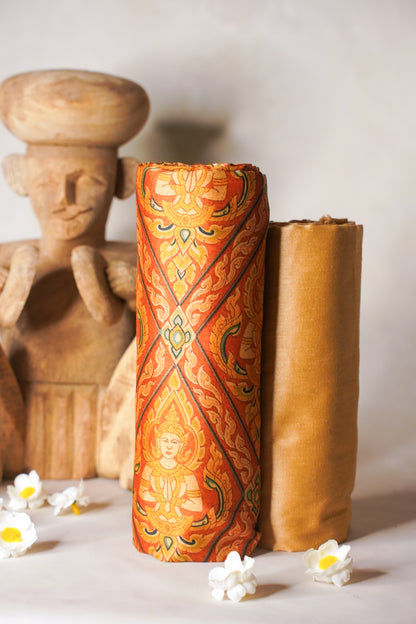 "MJ-05" Banarasi Pure Cotton Silk Kurta-Pyjama Cloth Set