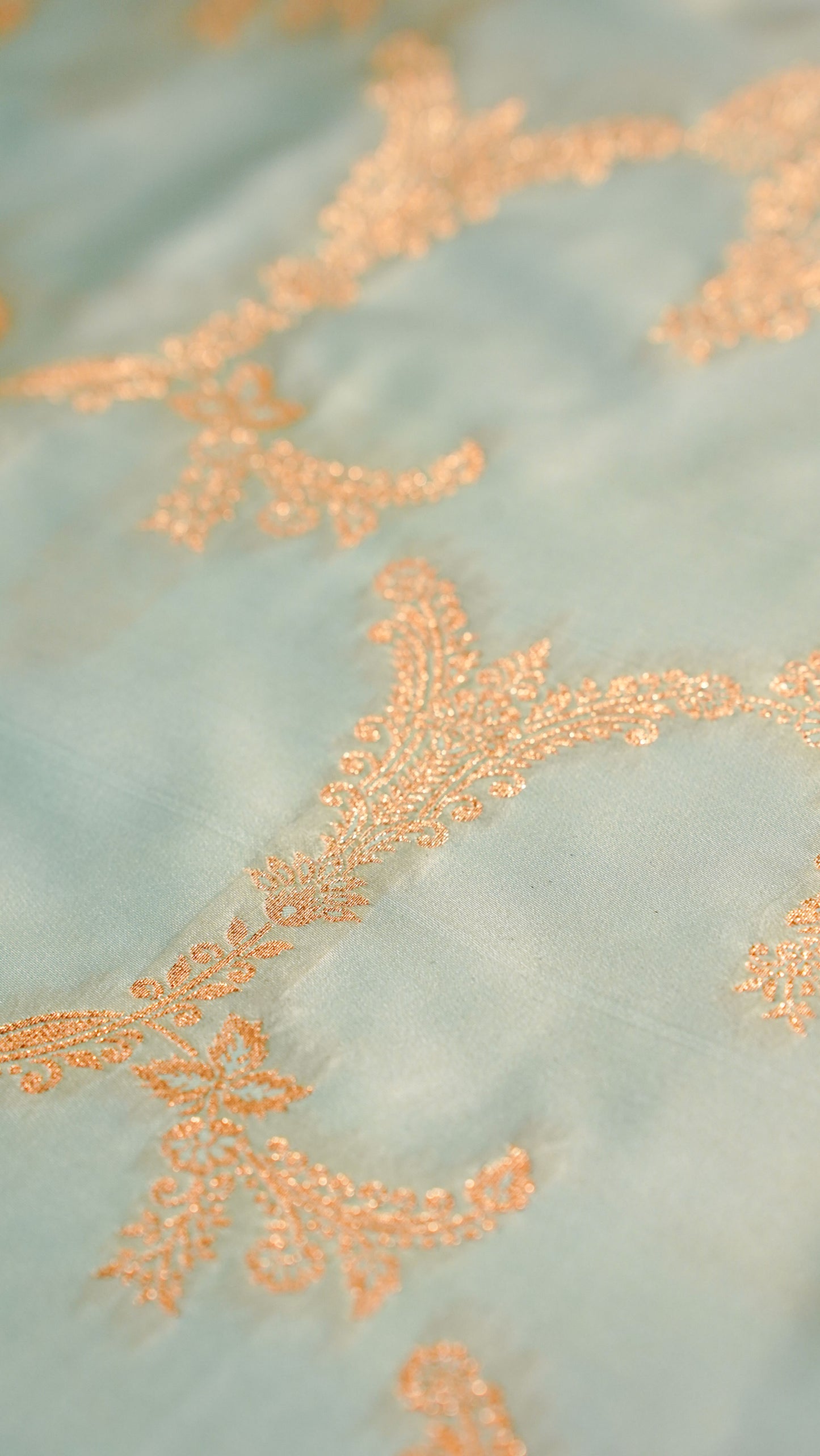 "UTSAV BANARAS 132" Banarasi Sky Blue Mashru Silk Saree