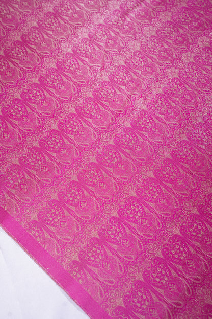 "MCF 19" Banarasi Rani Handloom Tanchui Alfi Jaal Febric