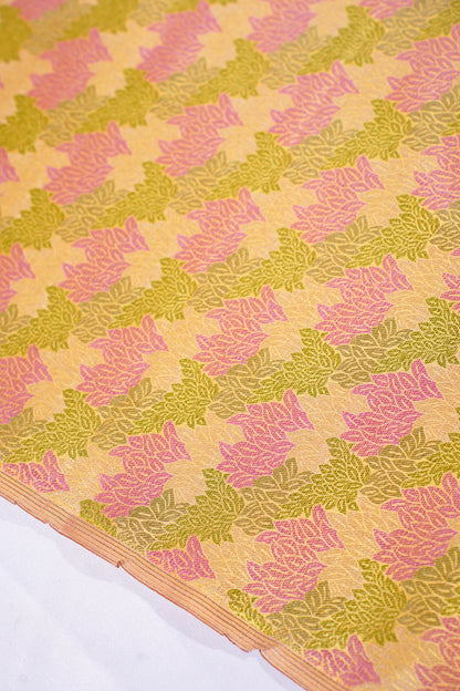"MCF 32" Banarasi Multicolor Handloom Rangkat Fabric