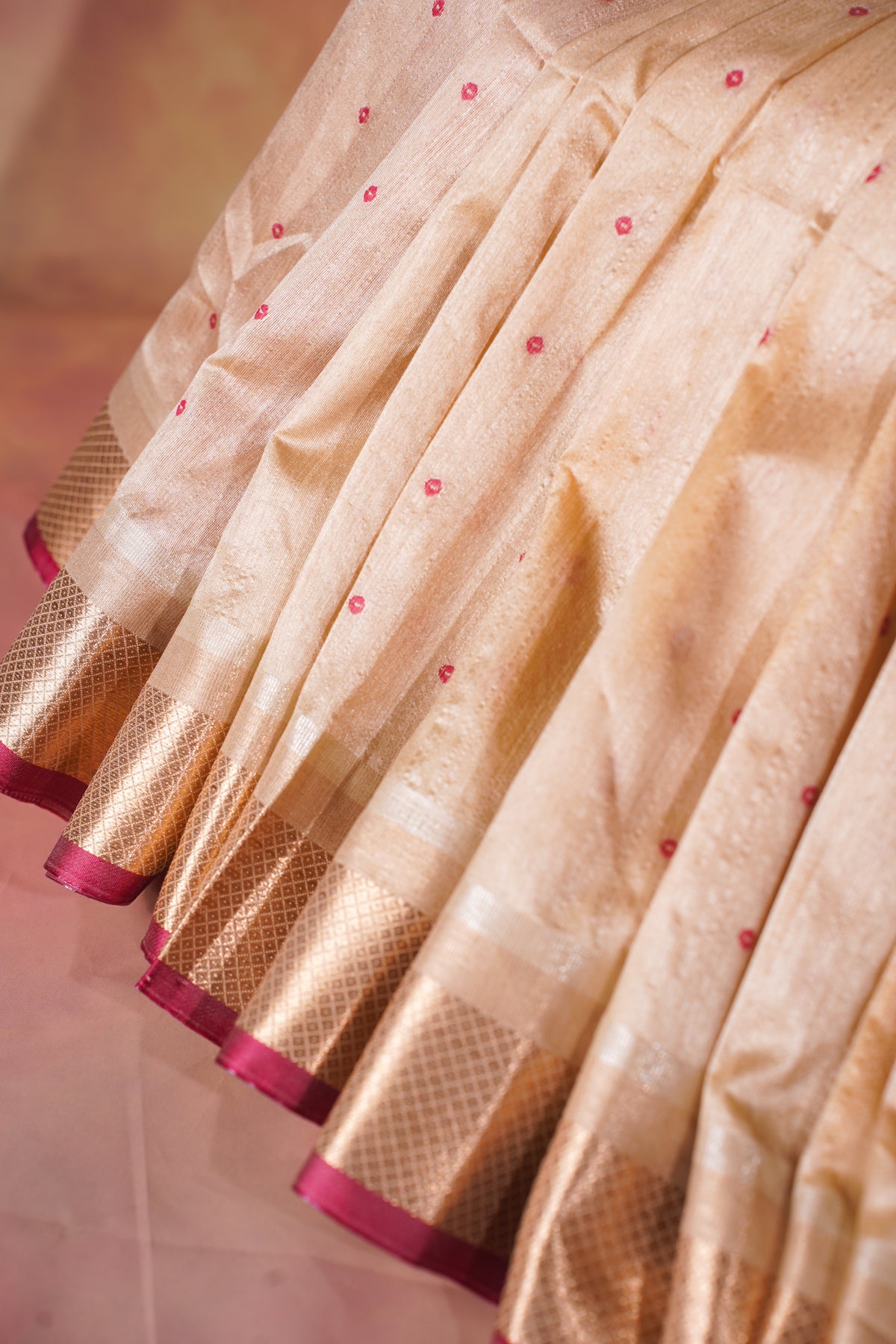 "UTSAV BANARAS 220" Banarasi Chiku Tusser Saree
