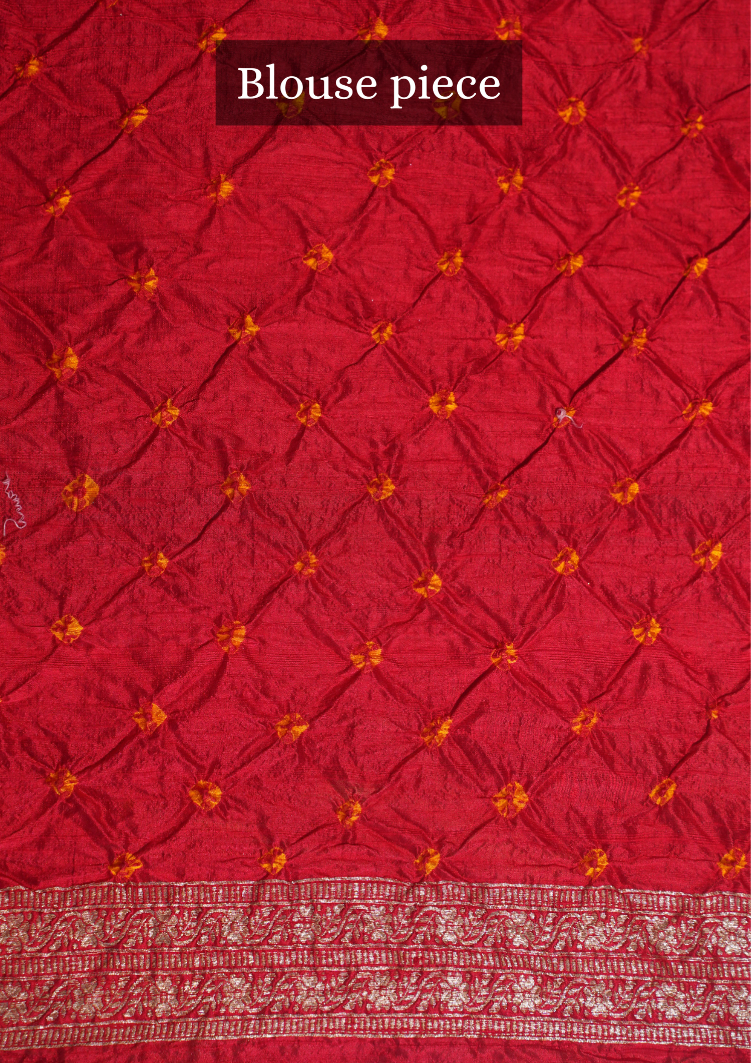Virasat 351: Royal Blush Red Pure Tissue Silk Saree with Allover Buta &amp; Chunari Palla
