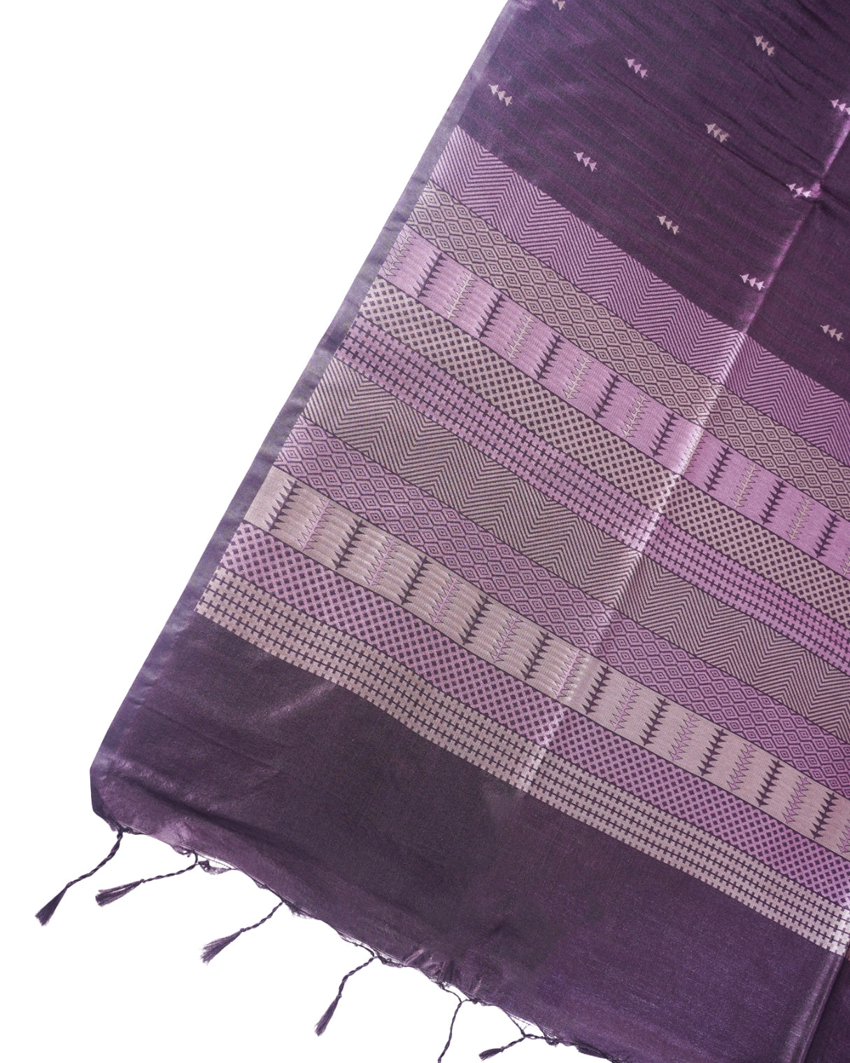 "UTSAV BANARAS 211" Banarasi Elegant Purple Raw Mango Silk Saree With Zari Buta