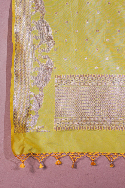"MCD 002" Banarasi Shikargah Vegan Silk Dupatta