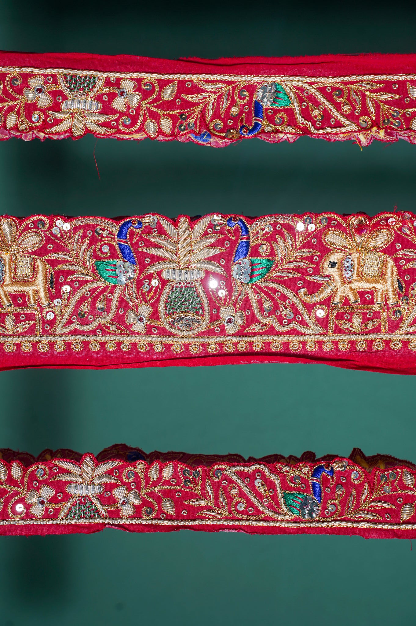 Founder Choice 045: Pure Bandhani Gajji Silk Saree with Meenakari Body, Bird Floral Border &amp; Zardozi Belt (Silk Certified)