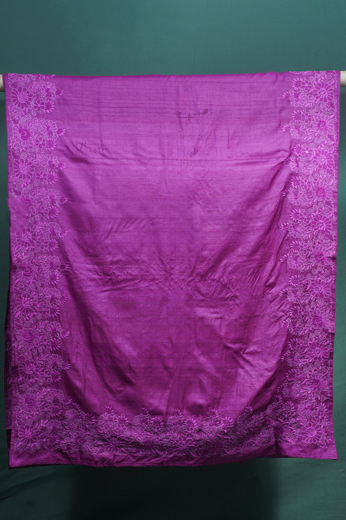 "Founder Choice 007" Banarasi Elegant Magenta Pure Silk Saree With Resham &amp; Zari Butis
