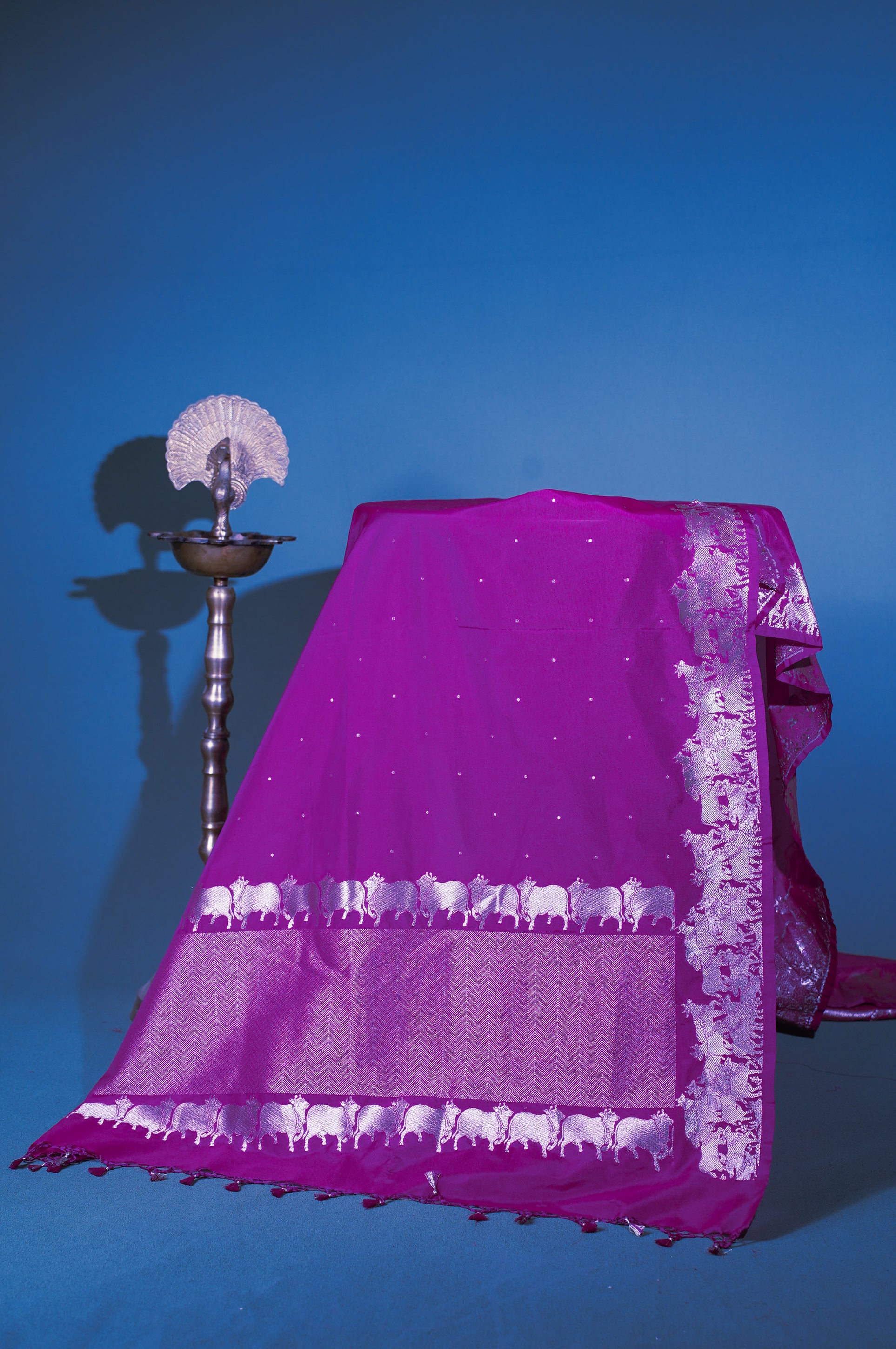"MCD 007" Banarasi Moov Shikargah Vegan Silk Dupatta