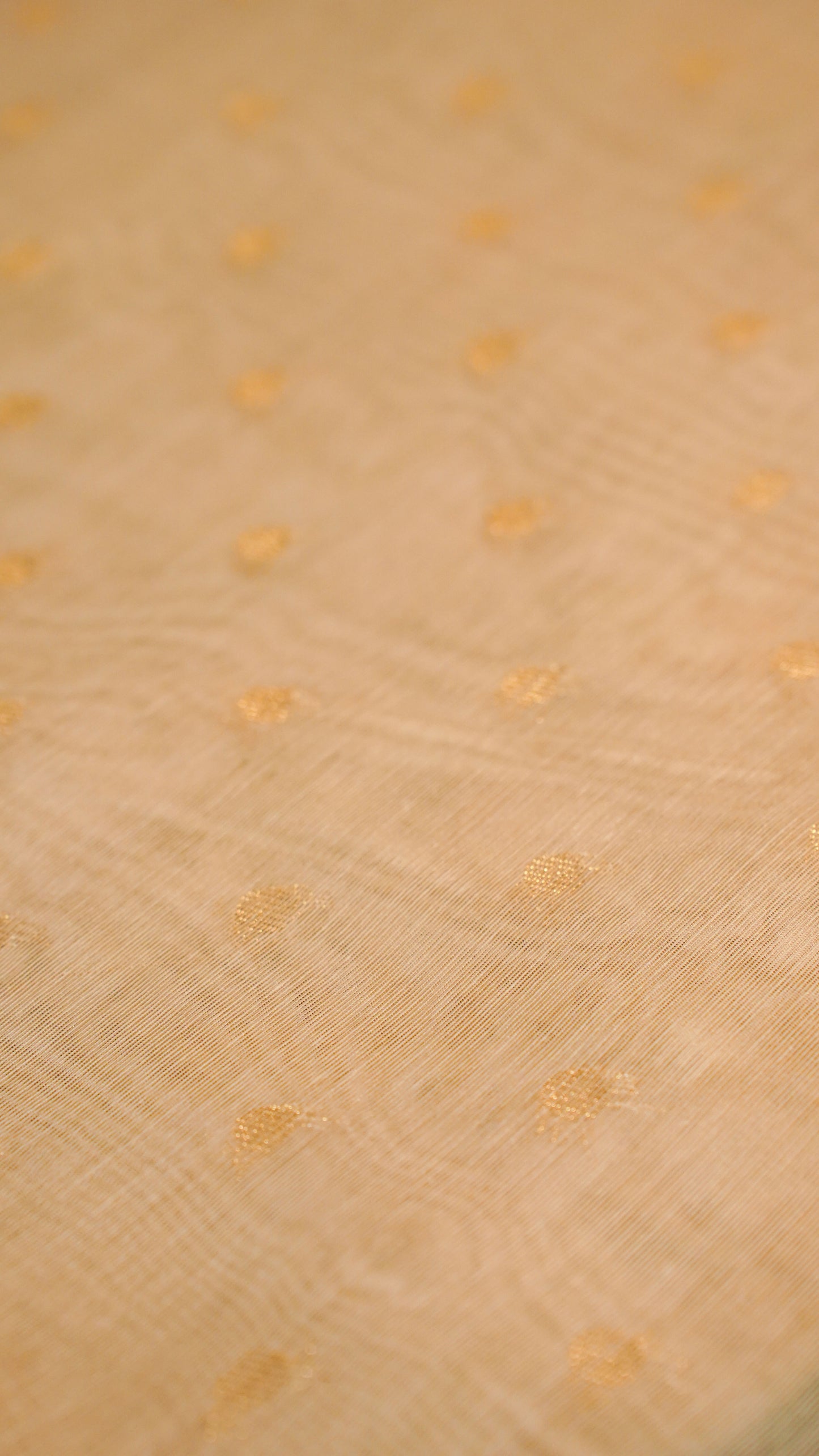 "UTSAV BANARAS 138" Banarasi Beige Jamdani Cotton Silk Saree