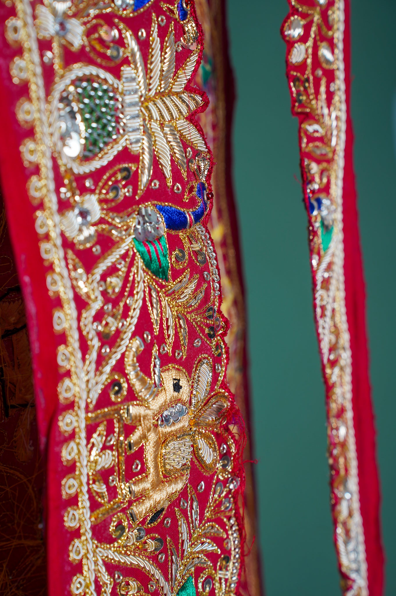 Founder Choice 045: Pure Bandhani Gajji Silk Saree with Meenakari Body, Bird Floral Border &amp; Zardozi Belt (Silk Certified)