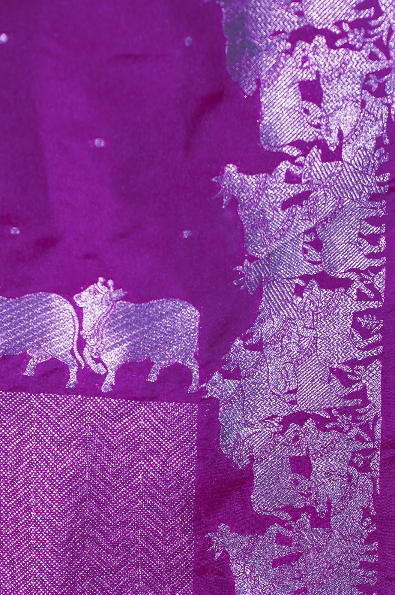 "MCD 007" Banarasi Moov Shikargah Vegan Silk Dupatta