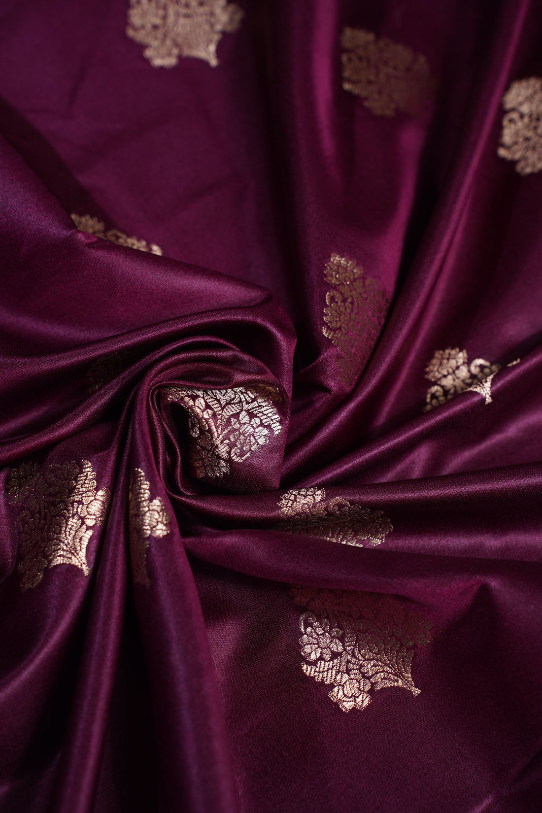 "MCF 12" Banarasi Onion Handwoven Brocade Buta Fabric