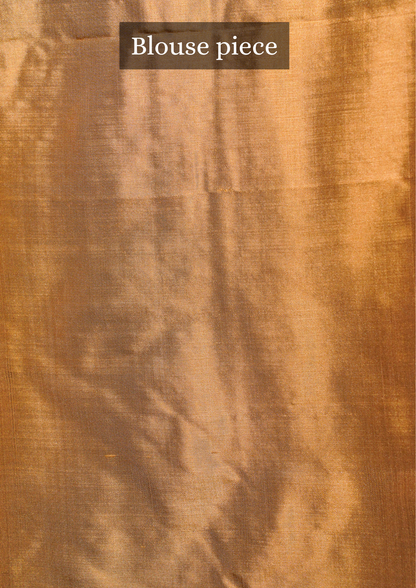 FOUNDER CHOICE 053: Exquisite Deep Blue Pure Handloom Katan Silk Saree with Resham Cross-Stitch Parrot Border
