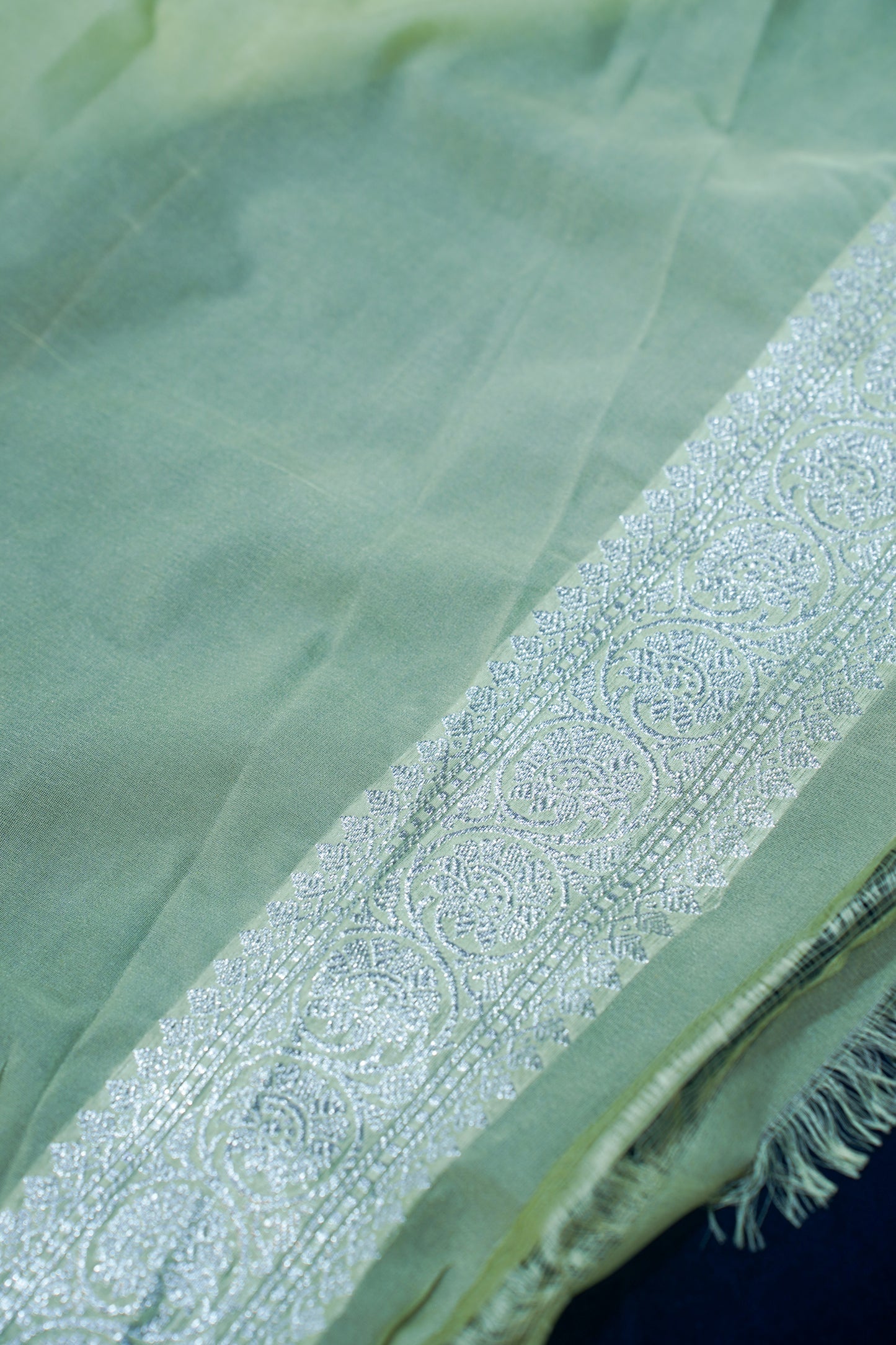 Banarasi Khaddi Georgette Soft Silk Saree with Zari Work