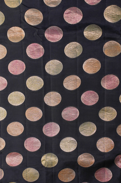 VIRASAT 343: Banarasi Black Rangkat Pure Silk Saree
