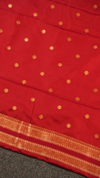 "UTSAV BANARAS 158" Banarasi Peach Katan Silk Saree