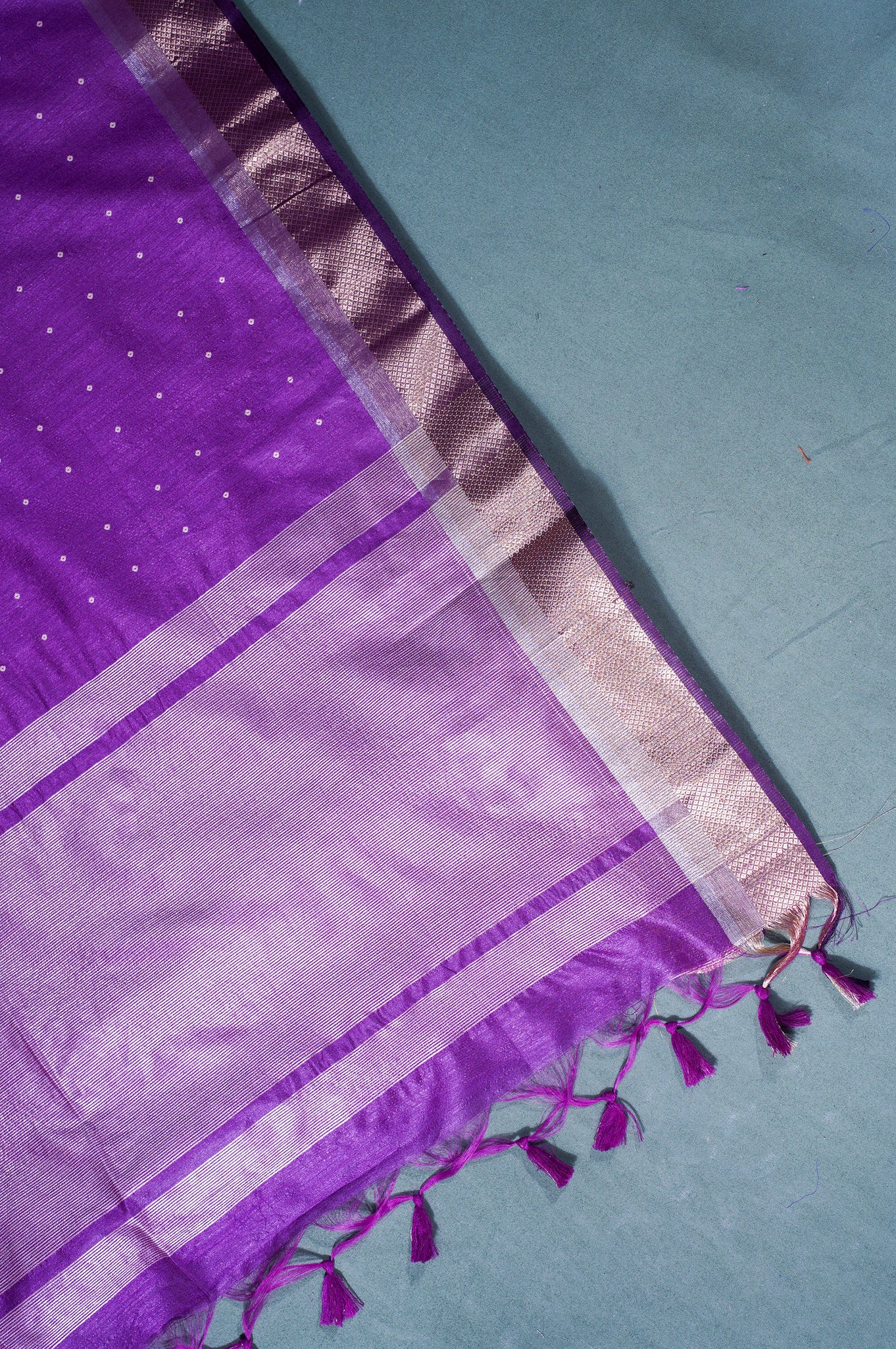"UTSAV BANARAS 231" Banarasi Magenta Tusser Silk Saree