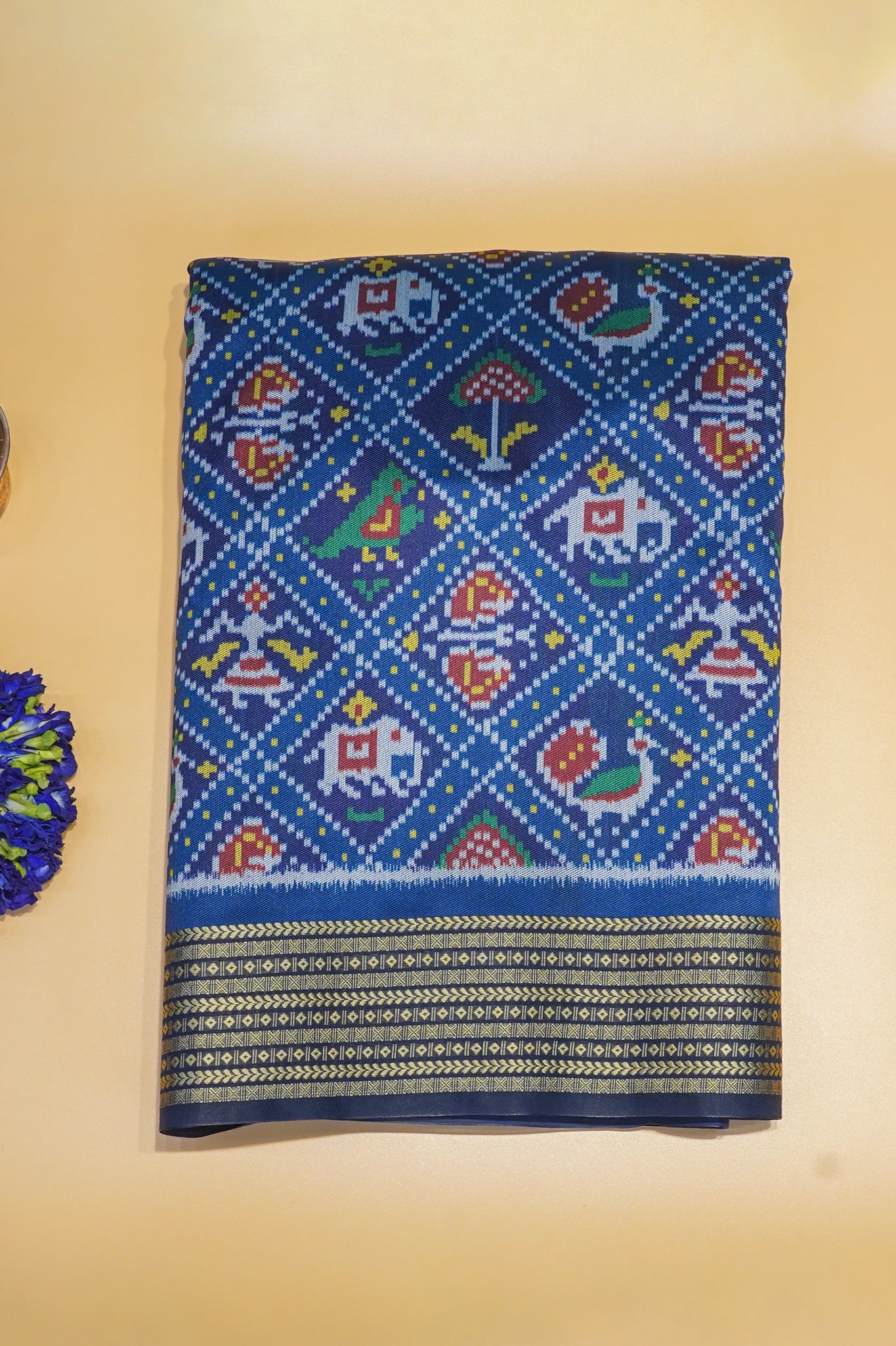 "UTSAV BANARAS 171" Banarasi Elegant Royal Blue Patola Silk Saree