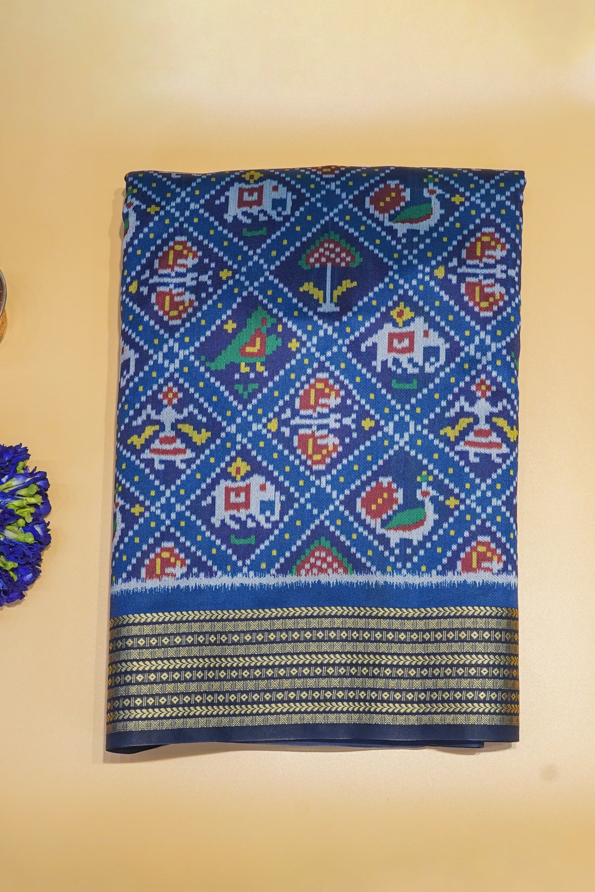 "UTSAV BANARAS 171" Banarasi Elegant Royal Blue Patola Silk Saree
