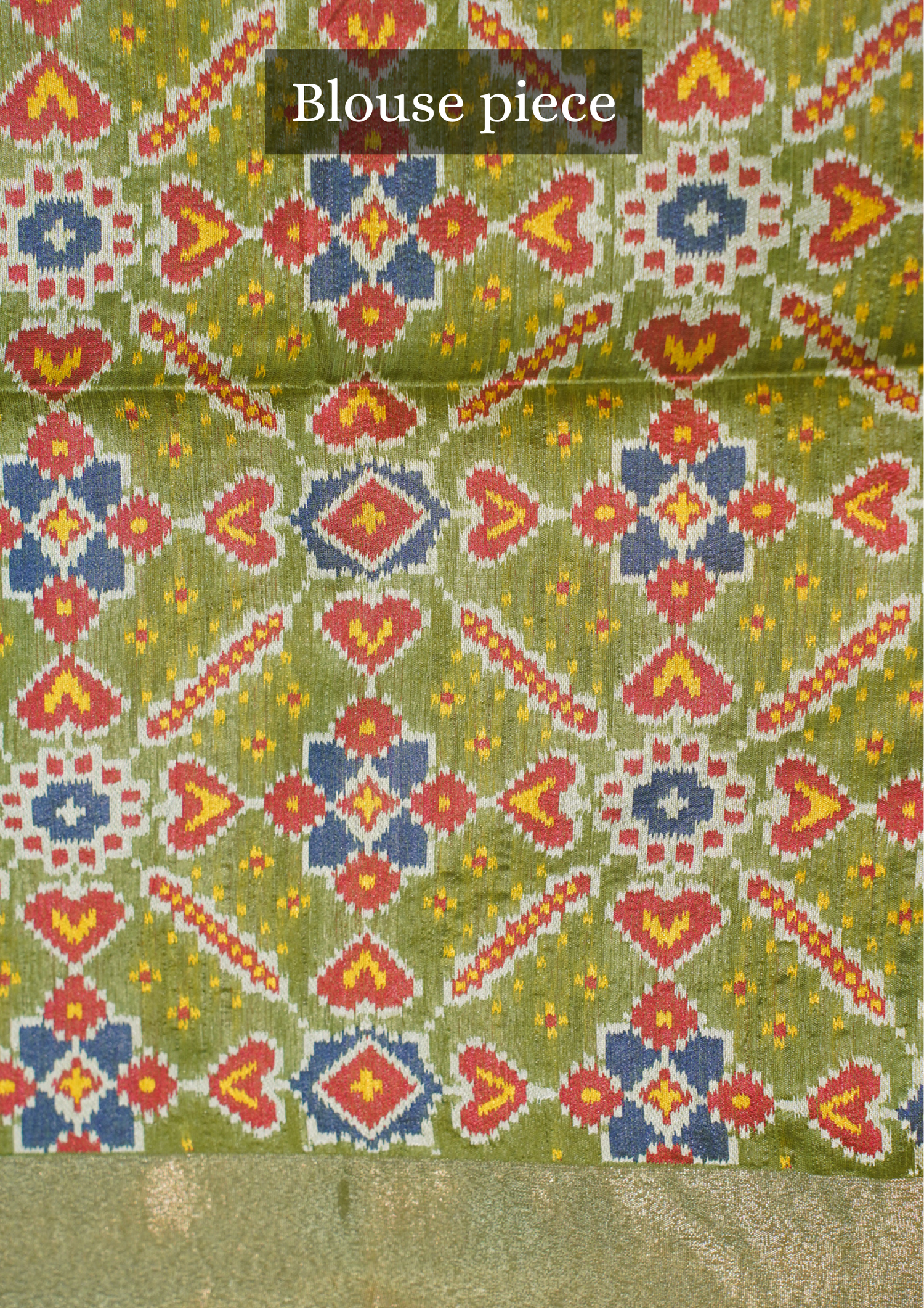UTSAV BANARAS 204: Radiant Yellow Raw Silk Saree with Patola Design, Zari Patta Border &amp; Zari Palla