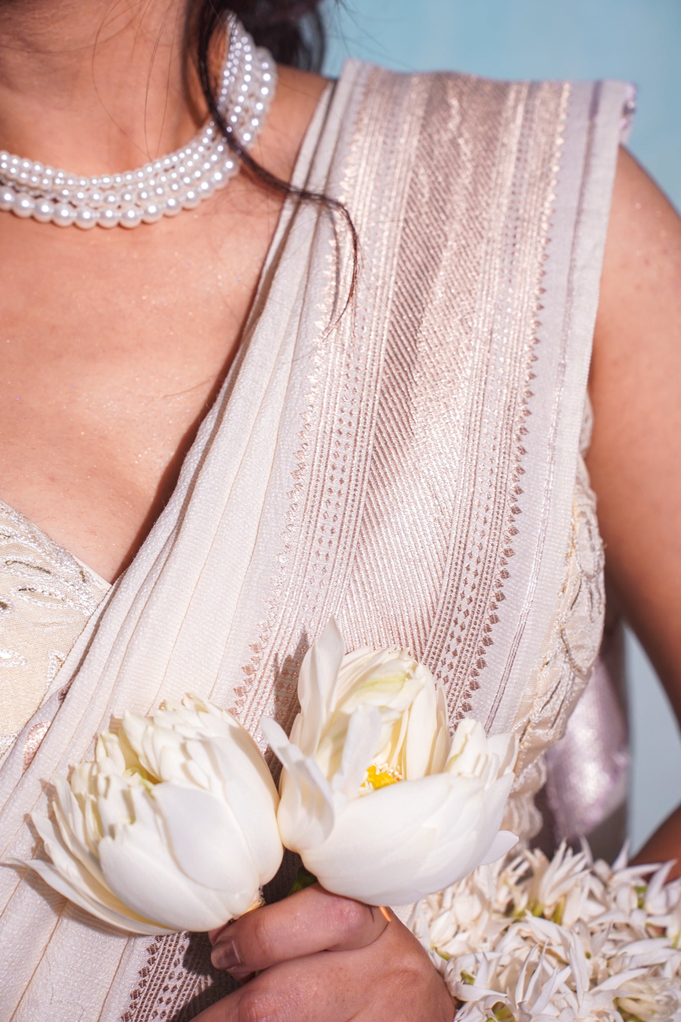 "Virasat 274" Banarasi Pashmina Silk Saree Meenakari With Kadwa Work (Customized Color)