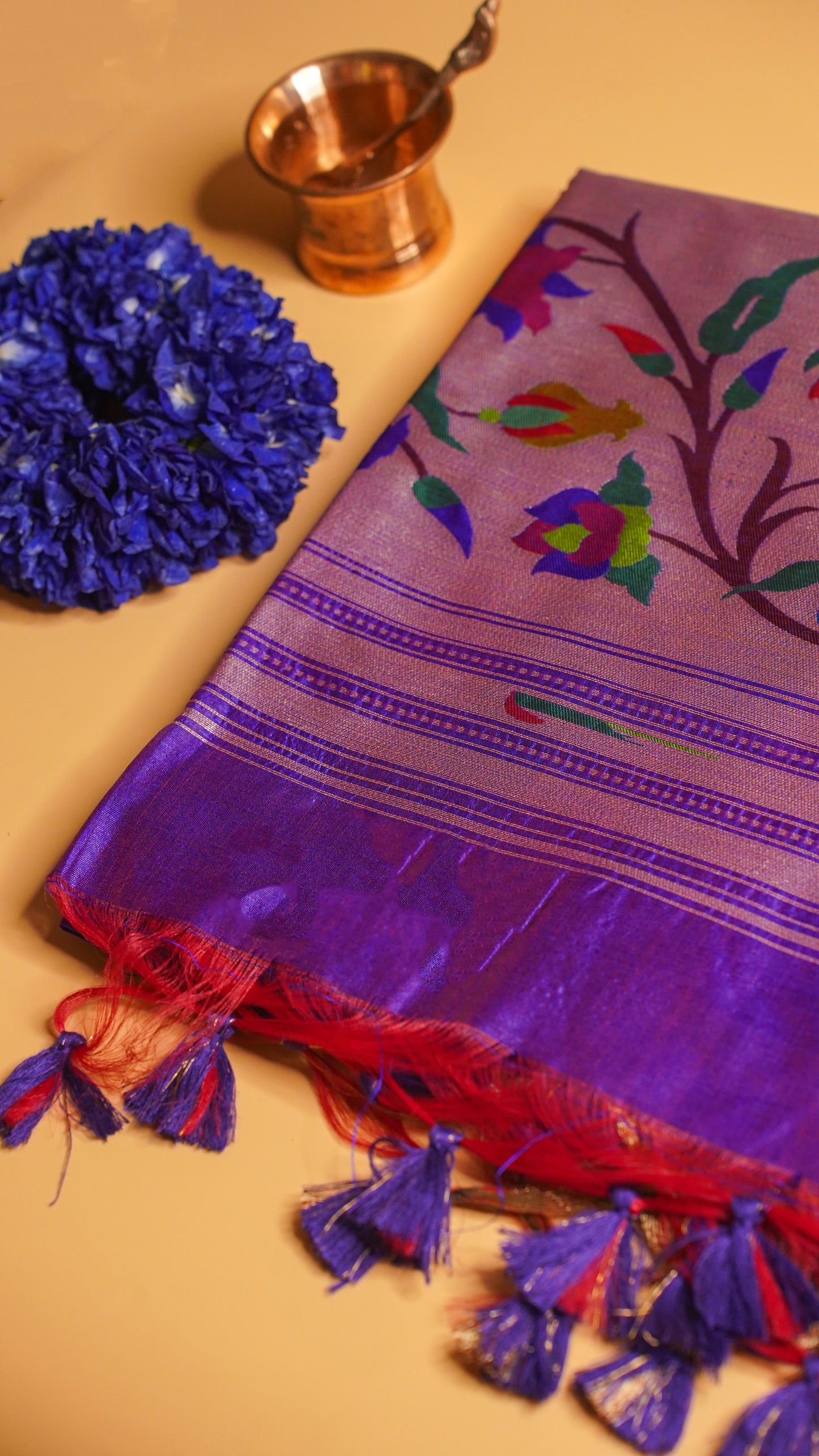"UTSAV BANARAS 101" Banarasi Peacock Pethani Silk Saree